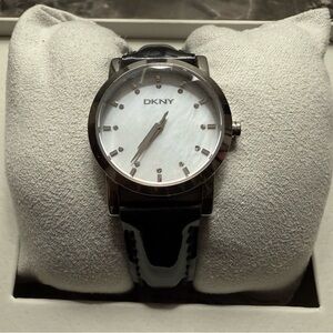 DKNY Black and Silver Timepiece